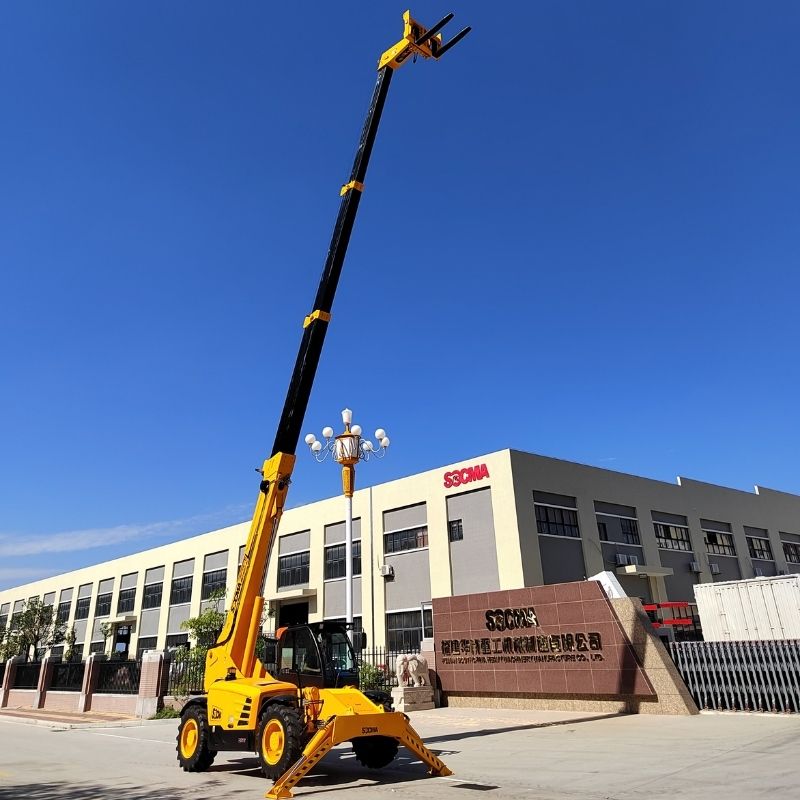 Carretilla Elevadora Telescópica SOCMA HNT4017-4Z de 4 Toneladas y 17 Metros para Construcción y Agricultura