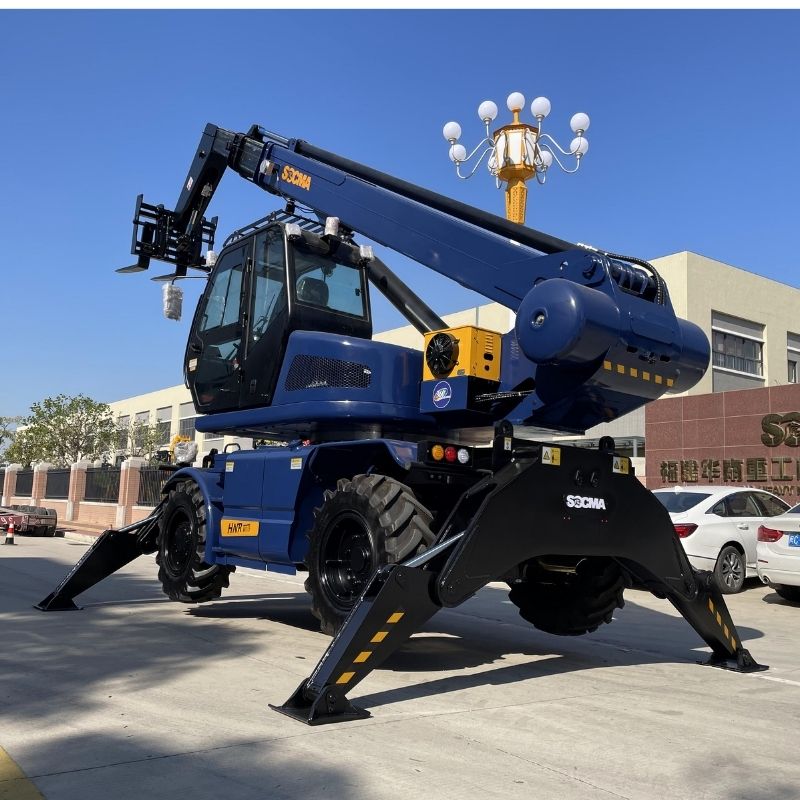 SOCMA HNTR4015-4Z Carretilla Elevadora Telescópica Rotativa de 4 Toneladas y 15 Metros para Construcción y Uso Industrial